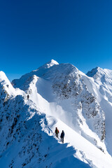 厳冬期の西穂高岳