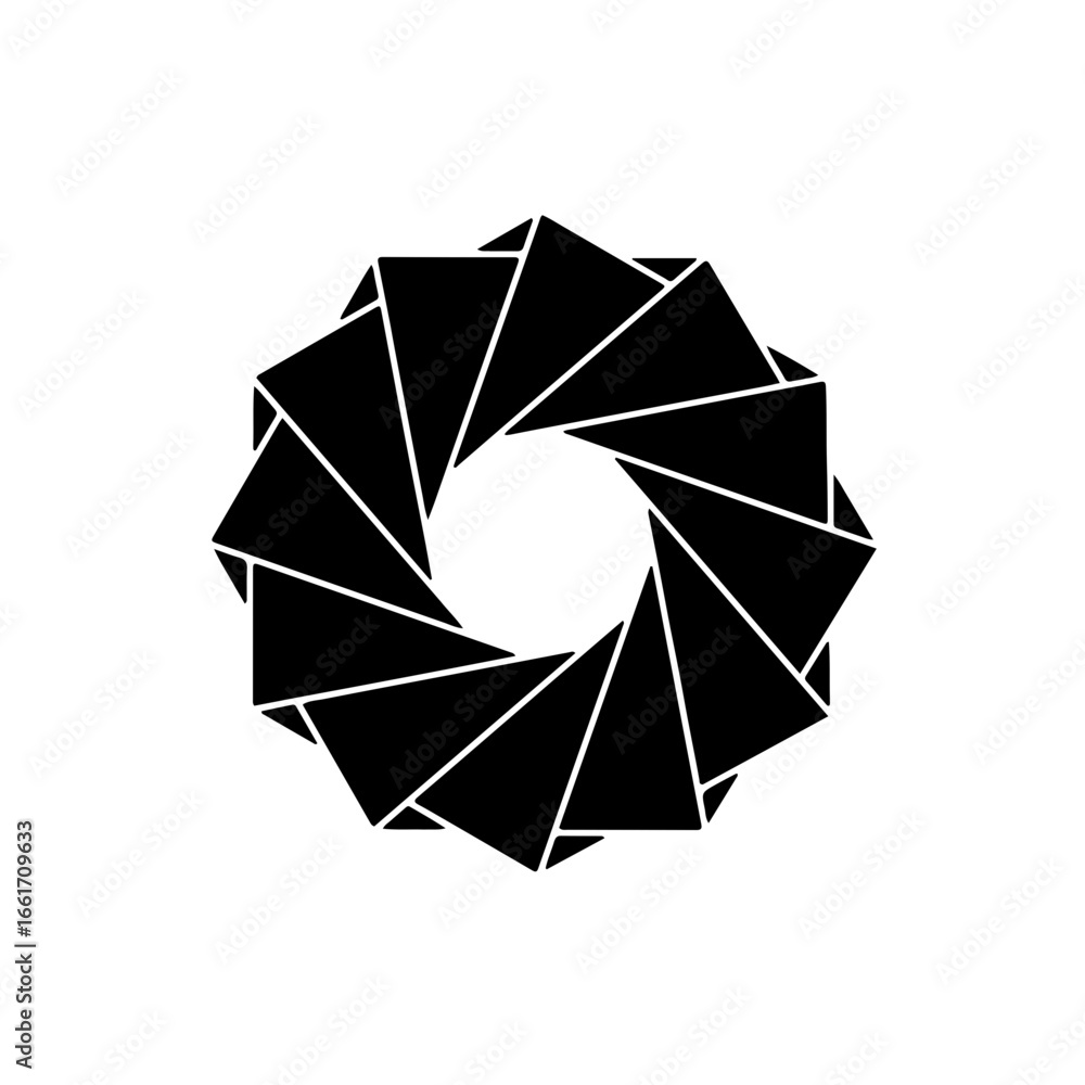 Poster dynamic abstract geometric shape with a modern feel for creative projects and branding solutions