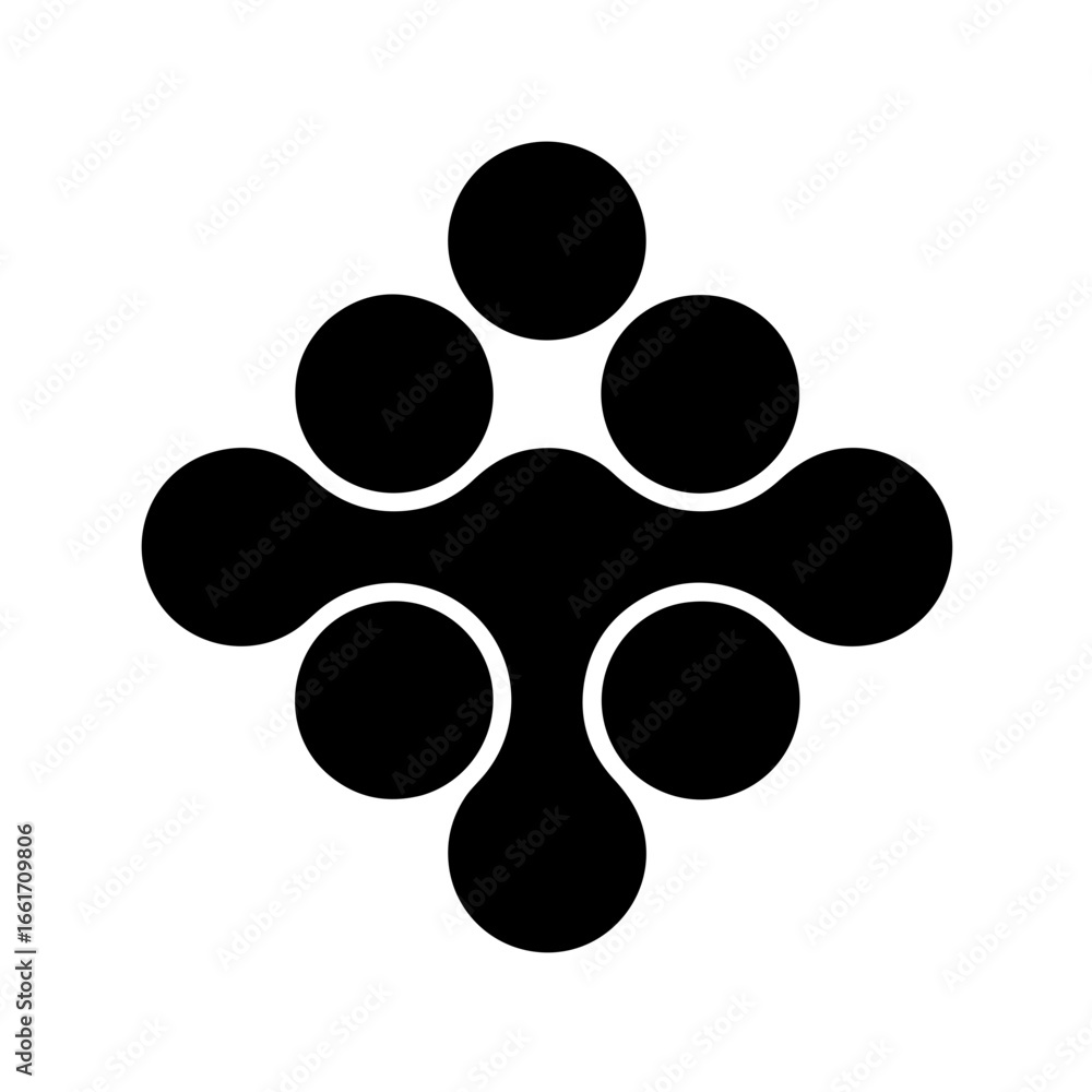 Aufkleber dynamic abstract design element offering modern style, creative shapes, and unique geometric pattern