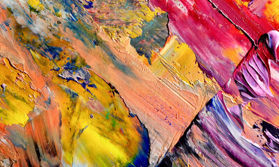 Abstract art background . Hand painting artwork on canvas .