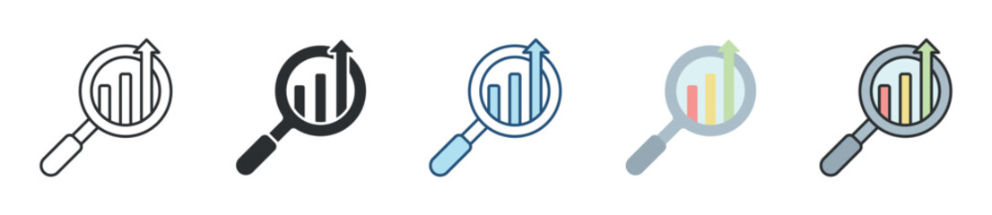 Seo Icon Set Multiple Style Collection