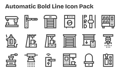 18 Bold Line Vectors for Automatic Theme