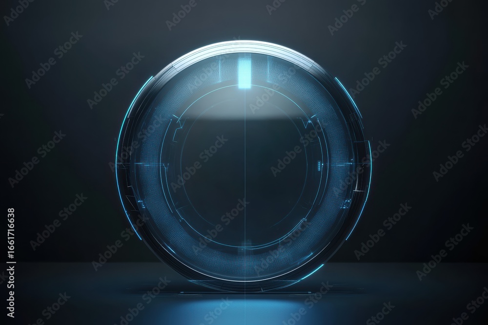 Poster graphic layouts for secure advertising with a futuristic design element highlighted