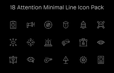 18 Minimal Line Vectors for Attention Theme