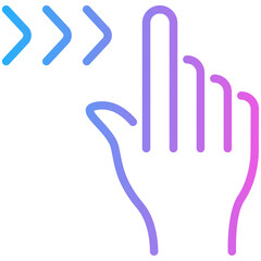 Obraz premium slide gradient line icon