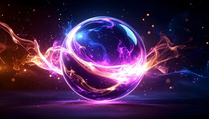 Obraz premium Luminous energy sphere