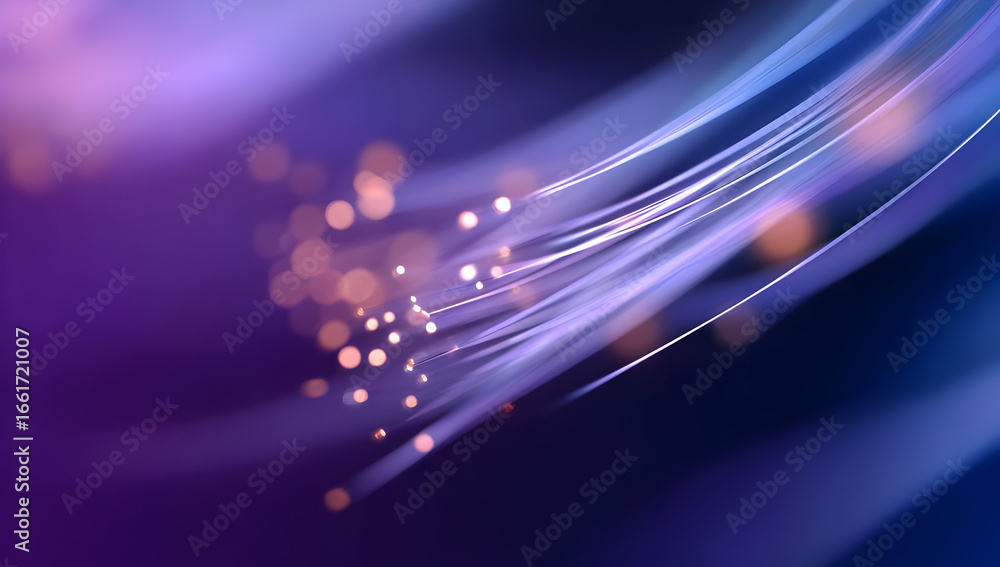 Poster a stunning abstract background featuring flowing lines and soft glowing lights. ideal for digital pr