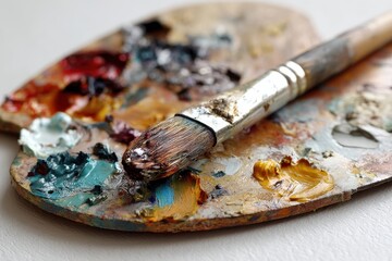 Artist's Palette and Brush