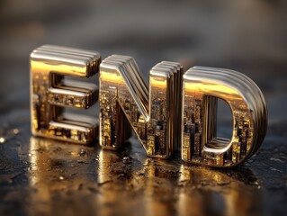 Cityscape Sunset: The End