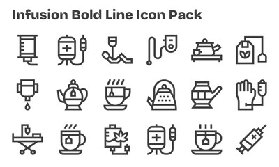 Infusion Icon Collection - 18 Bold Line Designs