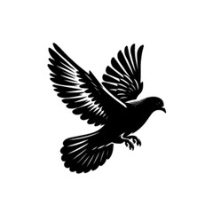 Elegant Pigeon Bird Vector Illustration