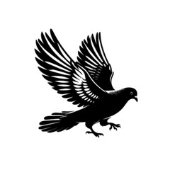 Beautiful Pigeon Bird Vector Illustration