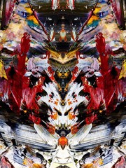 Abstract art background . Hand painting artwork on canvas .