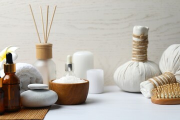Aromatherapy, atmosphere of relaxation, calm and pleasure. Spa treatment concept. Natural organic...
