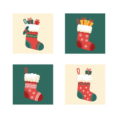 Christmas Stockings Fireplace Mantle