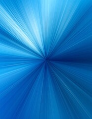 Abstract blue radial burst