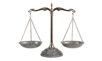 Antique-style balance scales