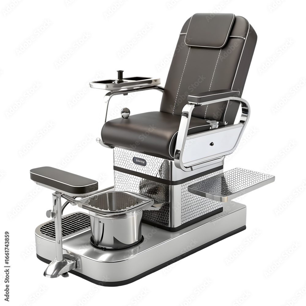 Poster professional pedicure machine 3d rendering isolated on transparent background