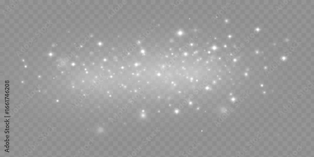 Aufkleber glowing light effect with many glitter particles with transparency. vector starry cloud with dust. m
