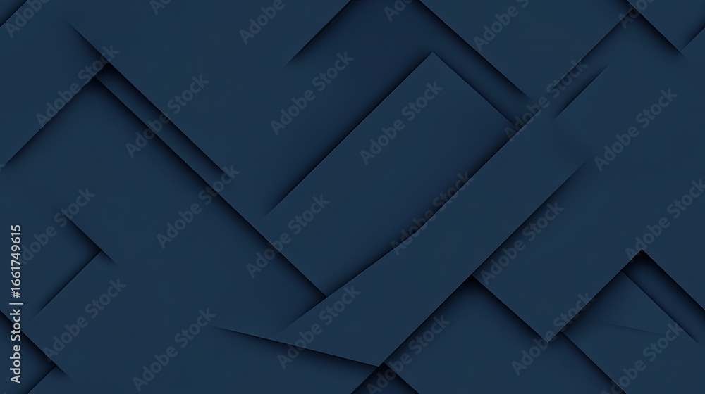 Poster a striking dark blue geometric background showcases diagonal lines with a minimalist design, highlig