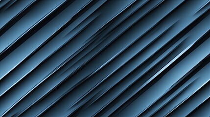Obraz premium A striking dark blue geometric background showcases diagonal lines with a minimalist design, highlighting contrasts between light and shadow with a matte texture SEAMLESS PATTERN