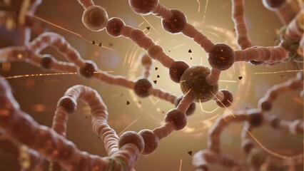 Complex Network of Interconnected Spheres and Tubes in a Dynamic Environment