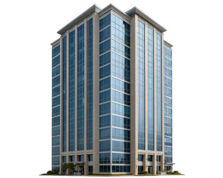 Modern office building glass facade high rise urban architecture commercial property blue windows contemporary style cityscape business center exterior view