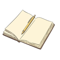 Illustration of a diary