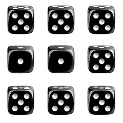 Set of Black dice