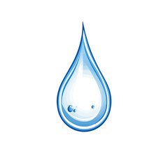 blue water drop