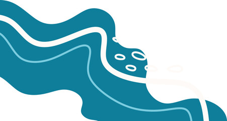 Abstract Organic Corner Decoration