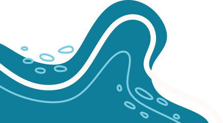 Abstract Organic Corner Decoration