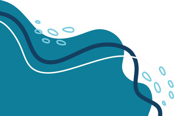 Abstract Organic Corner Decoration