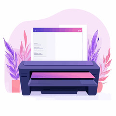 Duplicator machine on white 