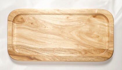 Rectangular Wooden Serving Tray Rustic Charm for Home and Kitchen