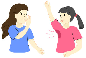 Fototapeta premium Body odor can affect social interactions