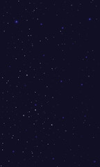 Colorful galaxy night sky vector background with milky way, nebula, stardust, and shining stars