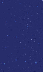 Colorful galaxy night sky vector background with milky way, nebula, stardust, and shining stars