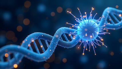 3D Render of AI CPU Chipset on PCB - Variant 30