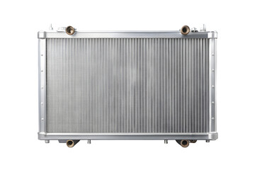 Fototapeta premium Car radiator closeup 3d rendering isolated on transparent background