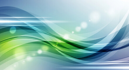 An abstract background with smooth, wavy colorful stripes.