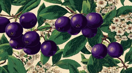 Maqui Berry Background