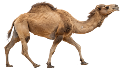Camel isolated on transparent PNG background