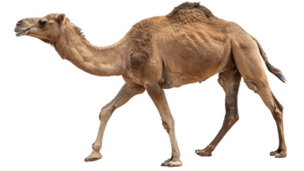 Camel isolated on transparent PNG background