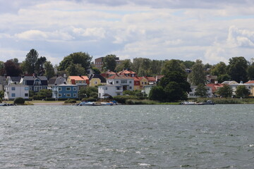 Sweden. The embankment in the town of Västervik on the Baltic Sea in Sweden. Kalmar County. © Andrii