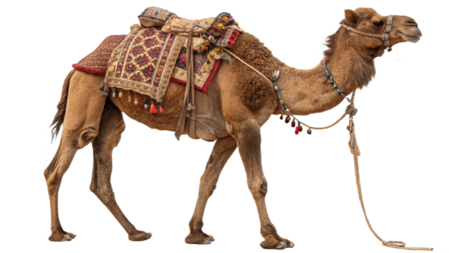 Camel isolated on transparent PNG background