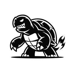 Angry turtle vector
