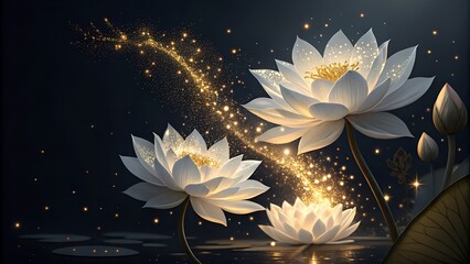 abstract background with flowers