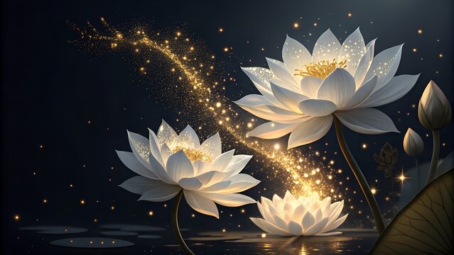 abstract background with flowers