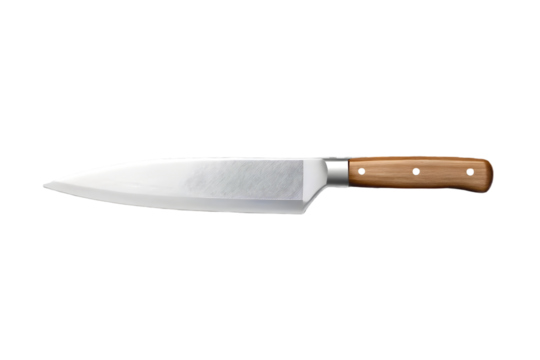 Paring knife 3d rendering isolated on transparent background
